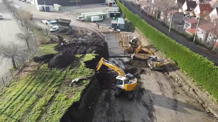 Terrassement de la plateforme